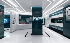 奧博企業(yè)展廳全息柜設計效果圖